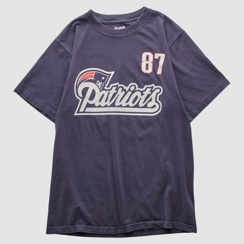 New England Patriots Reebok 2000s T-shirt Navy Vintage - Fanatics
