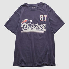 New England Patriots Reebok 2000s T-shirt Navy Vintage - Fanatics