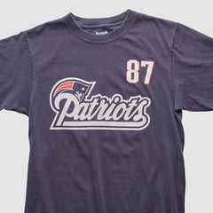 New England Patriots Reebok 2000s T-shirt Navy Vintage - Fanatics