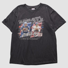 Superbowl XLII NFL 2008 T-shirt Black Vintage - Fanatics