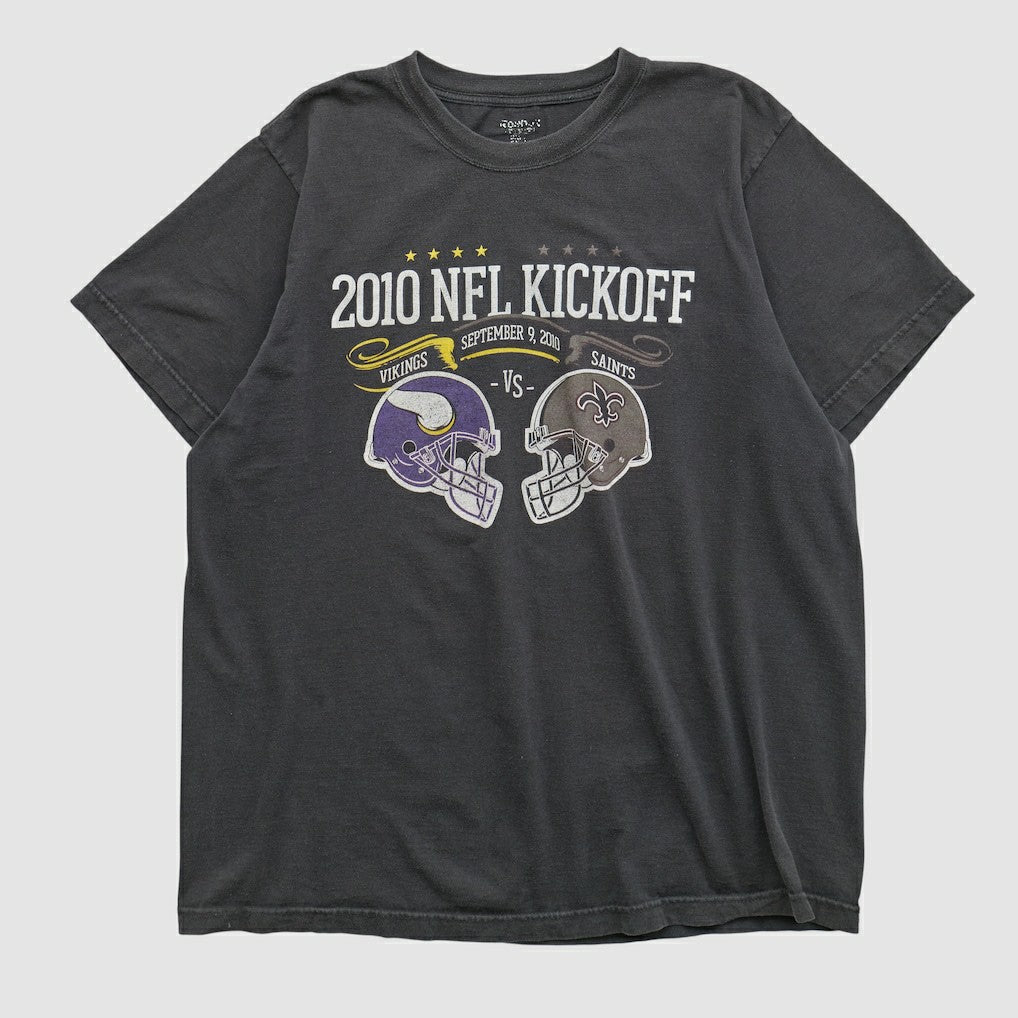 NFL Kickoff Reebok 2010 T-shirt Charcoal Vintage - Fanatics