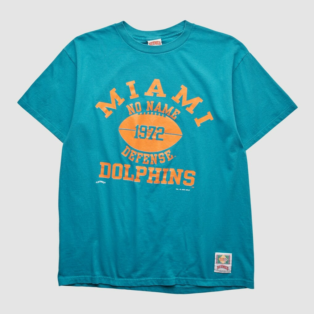 Miami Dolphins Nutmeg Mills 1994 T-shirt Teal Vintage - Fanatics
