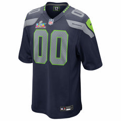 Seattle Seahawks Super Bowl LX Patch Custom Game Jersey College Navy - Nike