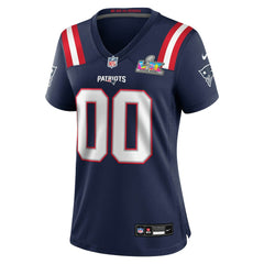 New England Patriots Women's Super Bowl LX Patch Custom Game Jersey Navy - Nike