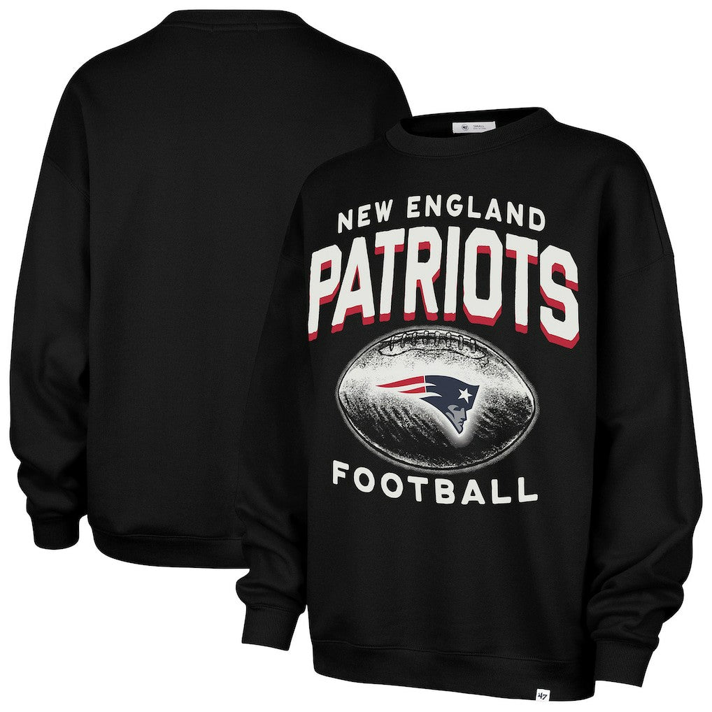 New England Patriots '47 Women's Arch Cloud Oversized Sweatshirt Black - 47 brand