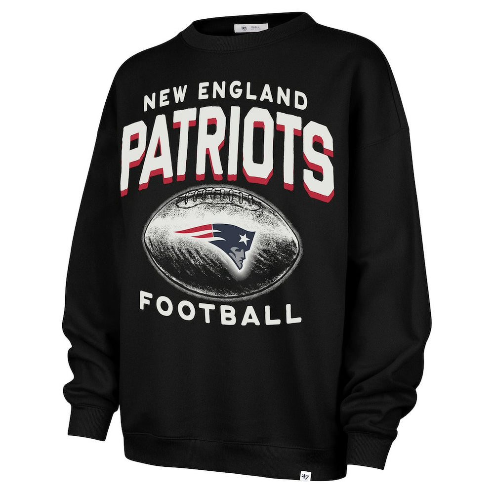 New England Patriots '47 Women's Arch Cloud Oversized Sweatshirt Black - 47 brand