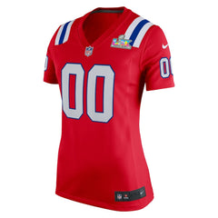 New England Patriots Women's Super Bowl LX Patch Custom Game Jersey Red - Nike
