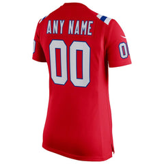 New England Patriots Women's Super Bowl LX Patch Custom Game Jersey Red - Nike