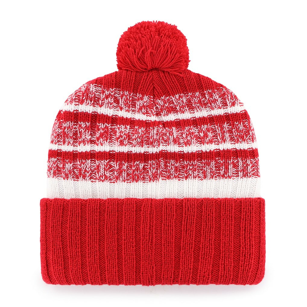New England Patriots '47 Local Cuffed Knit Hat with Pom Red - 47 brand