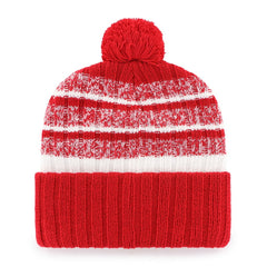 New England Patriots '47 Local Cuffed Knit Hat with Pom Red - 47 brand