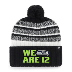 Seattle Seahawks '47 Local Cuffed Knit Hat with Pom Black - 47 brand