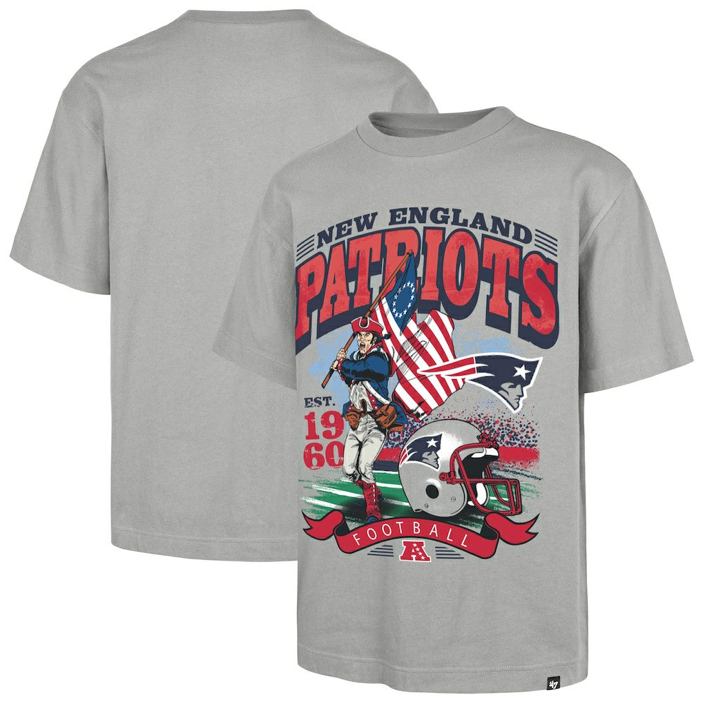 New England Patriots '47 Regional Foundation T-Shirt Gray - 47 brand