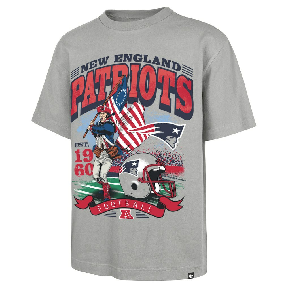 New England Patriots '47 Regional Foundation T-Shirt Gray - 47 brand