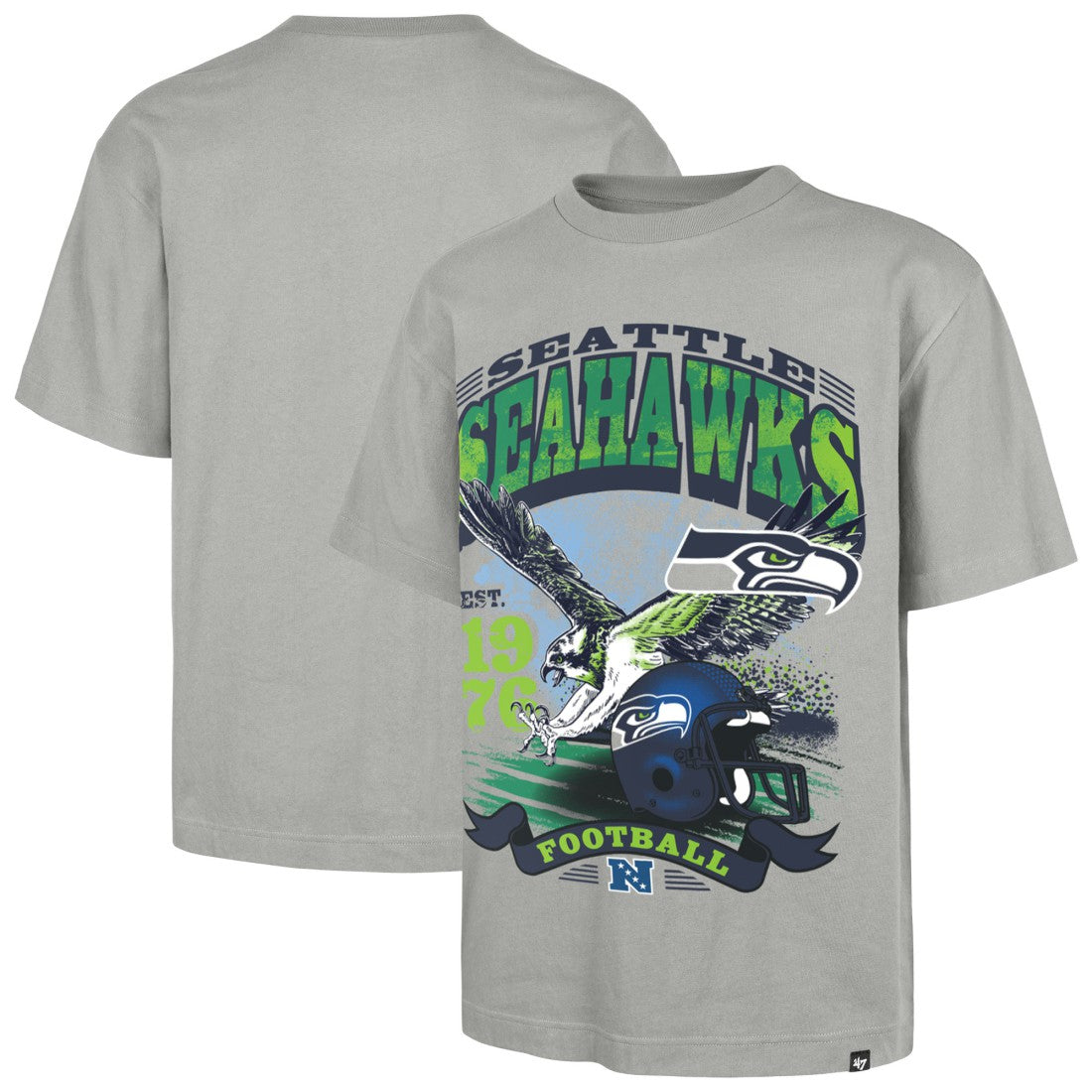 Seattle Seahawks '47 Regional Foundation T-Shirt Gray - 47 brand