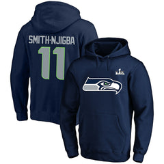 Jaxon Smith-Njigba Seattle Seahawks Super Bowl LX Champions Big & Tall Name & Number Fleece Hoodie College Navy - Fanatics