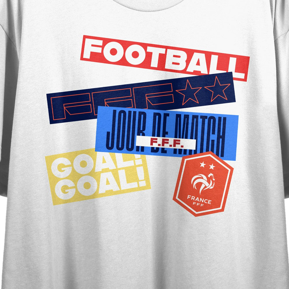 France National Team Women's White Jour De Match Cropped T-Shirts