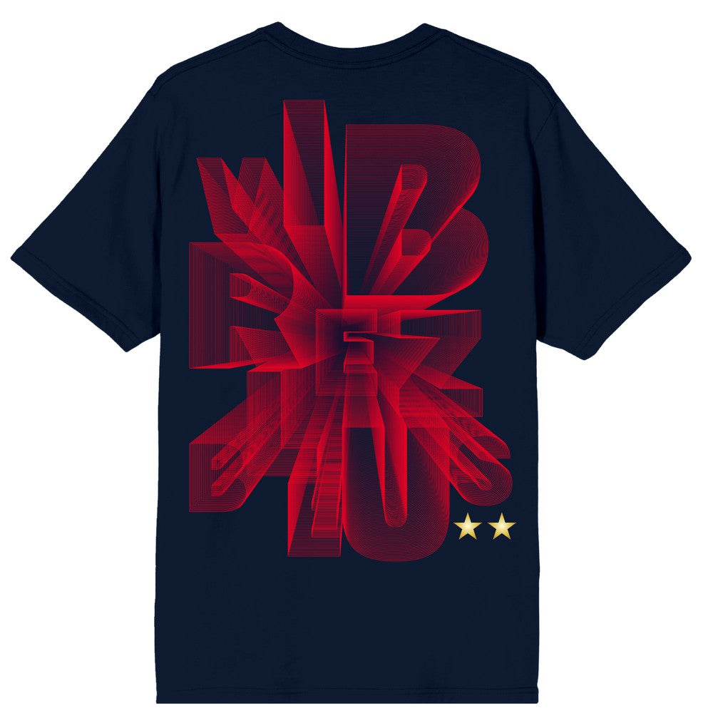 France National Team Vibrez Blues T-Shirts - Navy