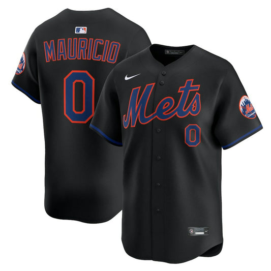 Ronny Mauricio New York Mets Nike Alternate Limited Jersey - Black | MLB Jerseys