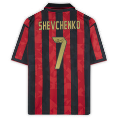 Andriy Shevchenko AC Milan Autographed 1994 Red/Black Home Jerseys - Icons