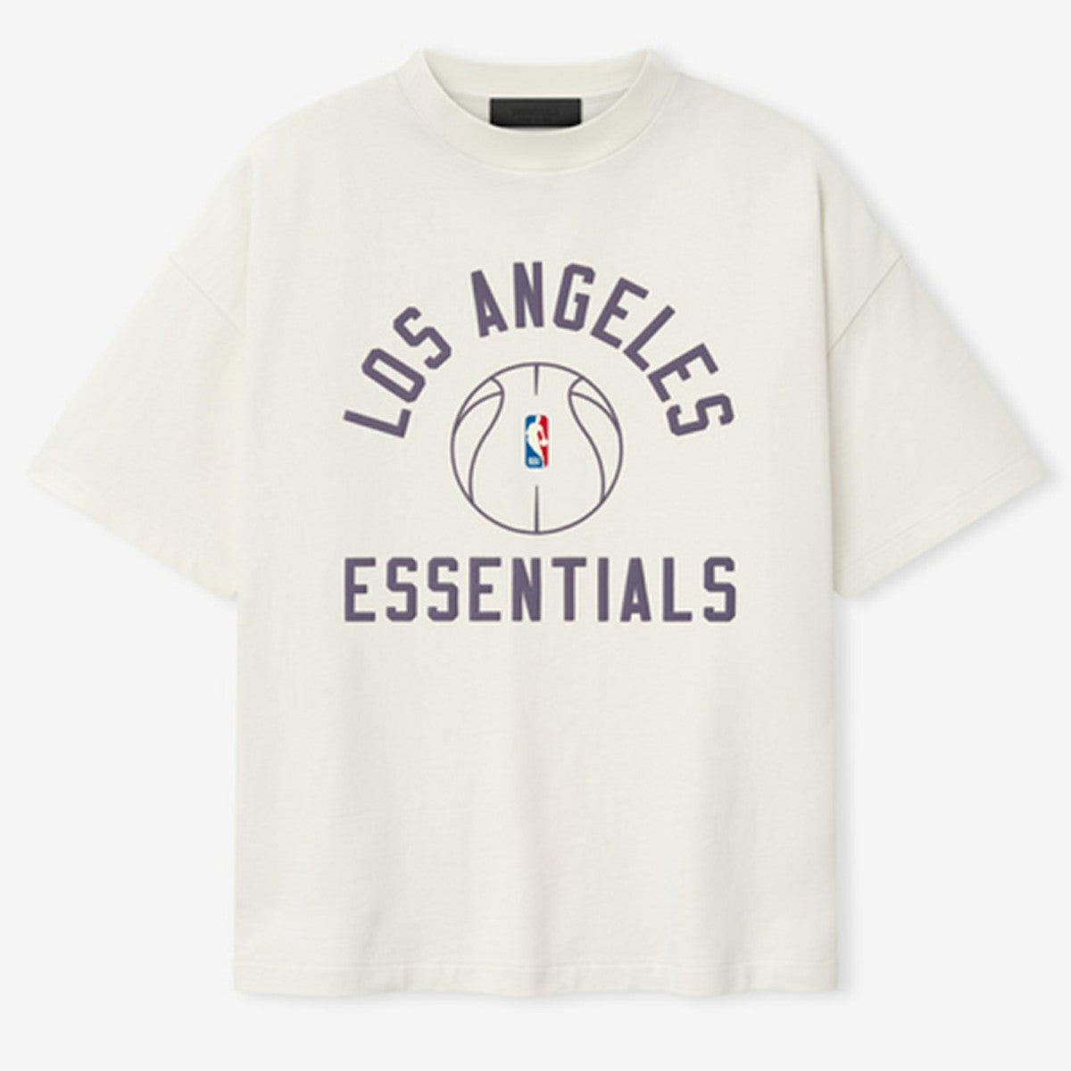 NBA - Los Angeles Lakers Fear of God x Barkley L. Hendricks Unisex 90's T-Shirt - Cream