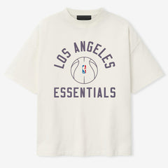 NBA - Los Angeles Lakers Fear of God x Barkley L. Hendricks Unisex 90's T-Shirt - Cream