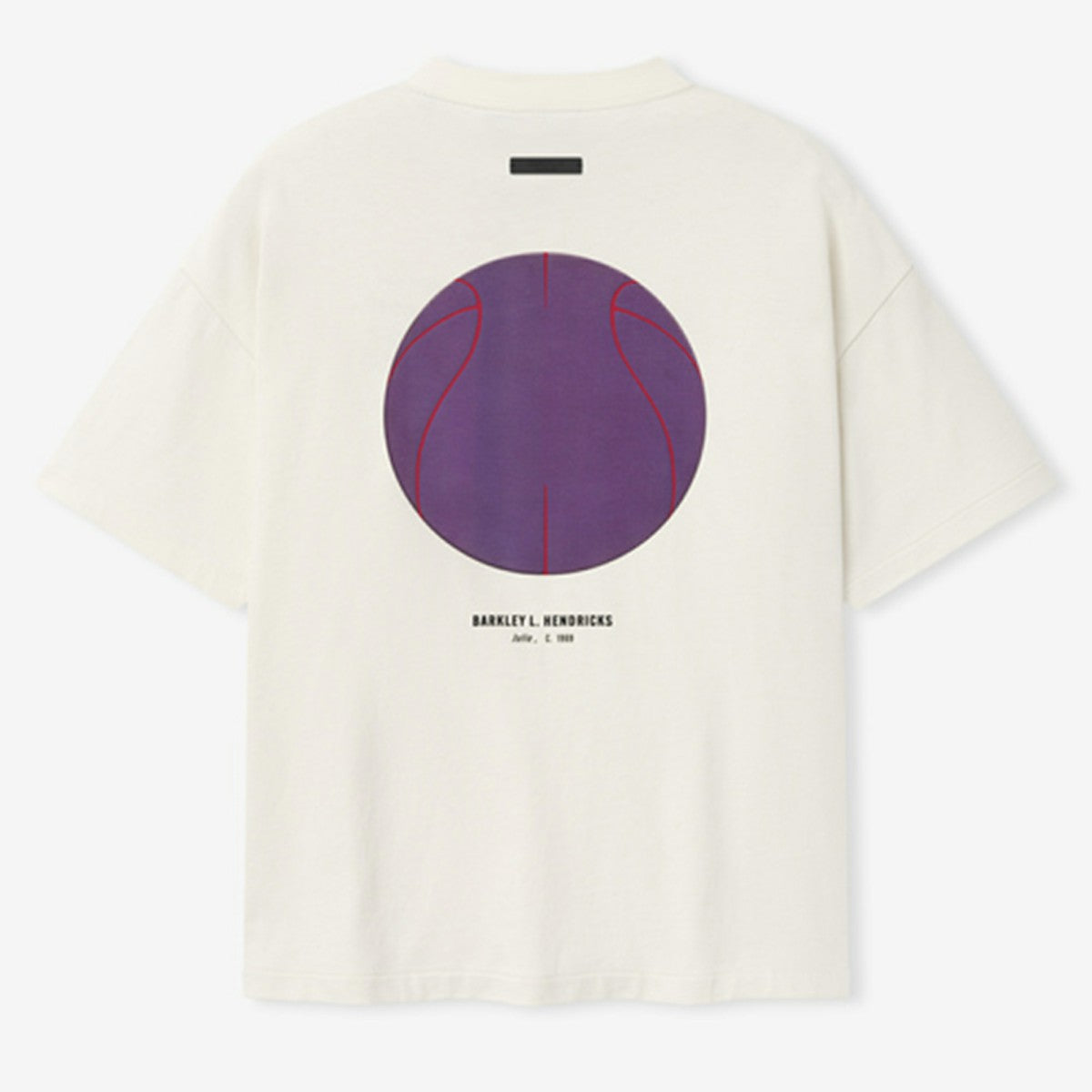 NBA - Los Angeles Lakers Fear of God x Barkley L. Hendricks Unisex 90's T-Shirt - Cream