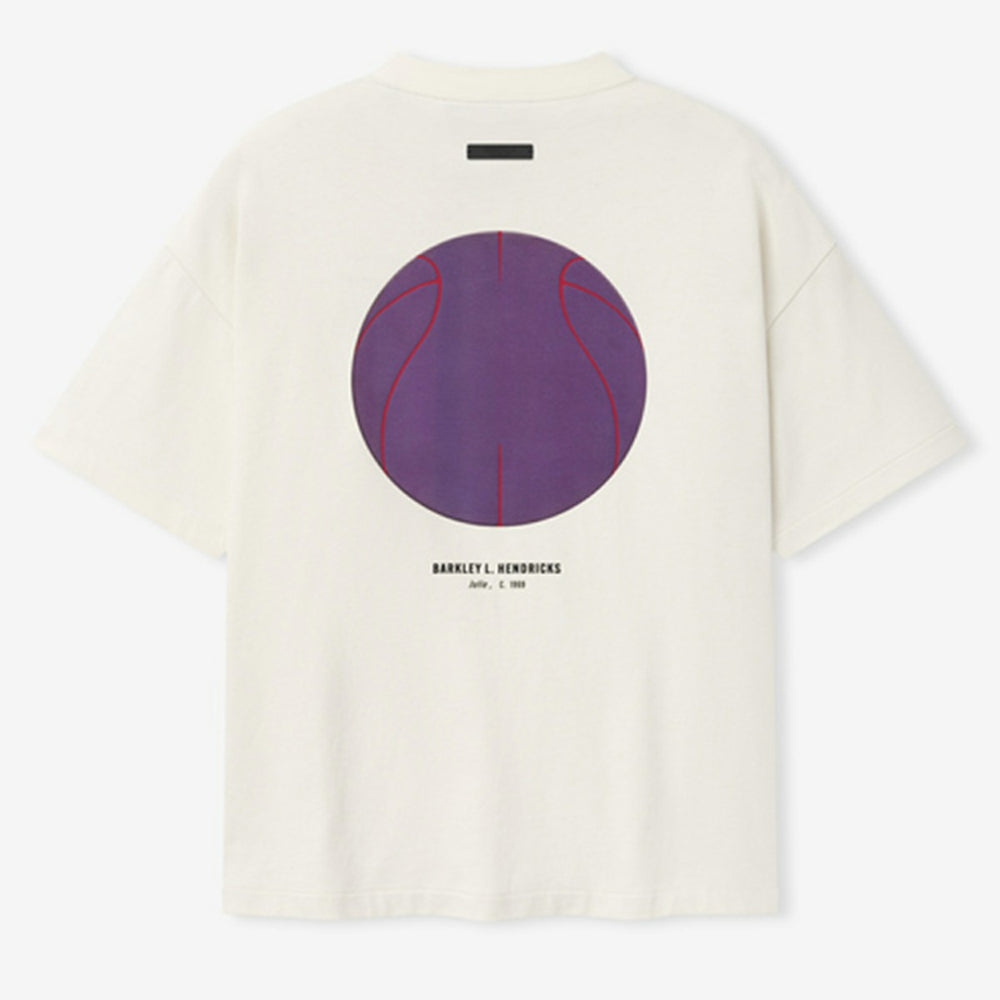 NBA - Los Angeles Lakers Fear of God x Barkley L. Hendricks Unisex 90's T-Shirt - Cream