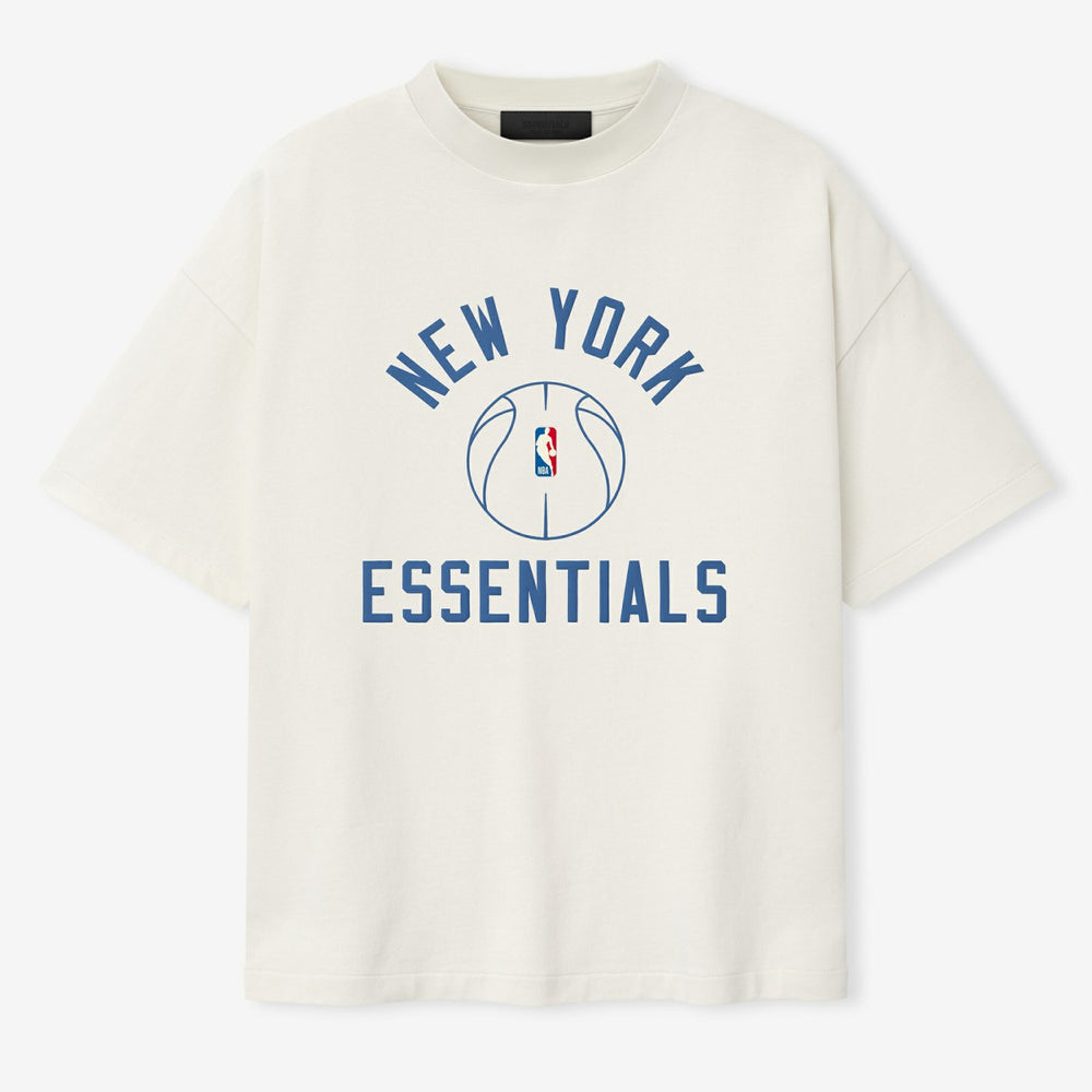 NBA - New York Knicks Fear of God x Barkley L. Hendricks Unisex 90's T-Shirt - Cream