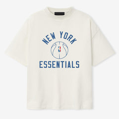 NBA - New York Knicks Fear of God x Barkley L. Hendricks Unisex 90's T-Shirt - Cream