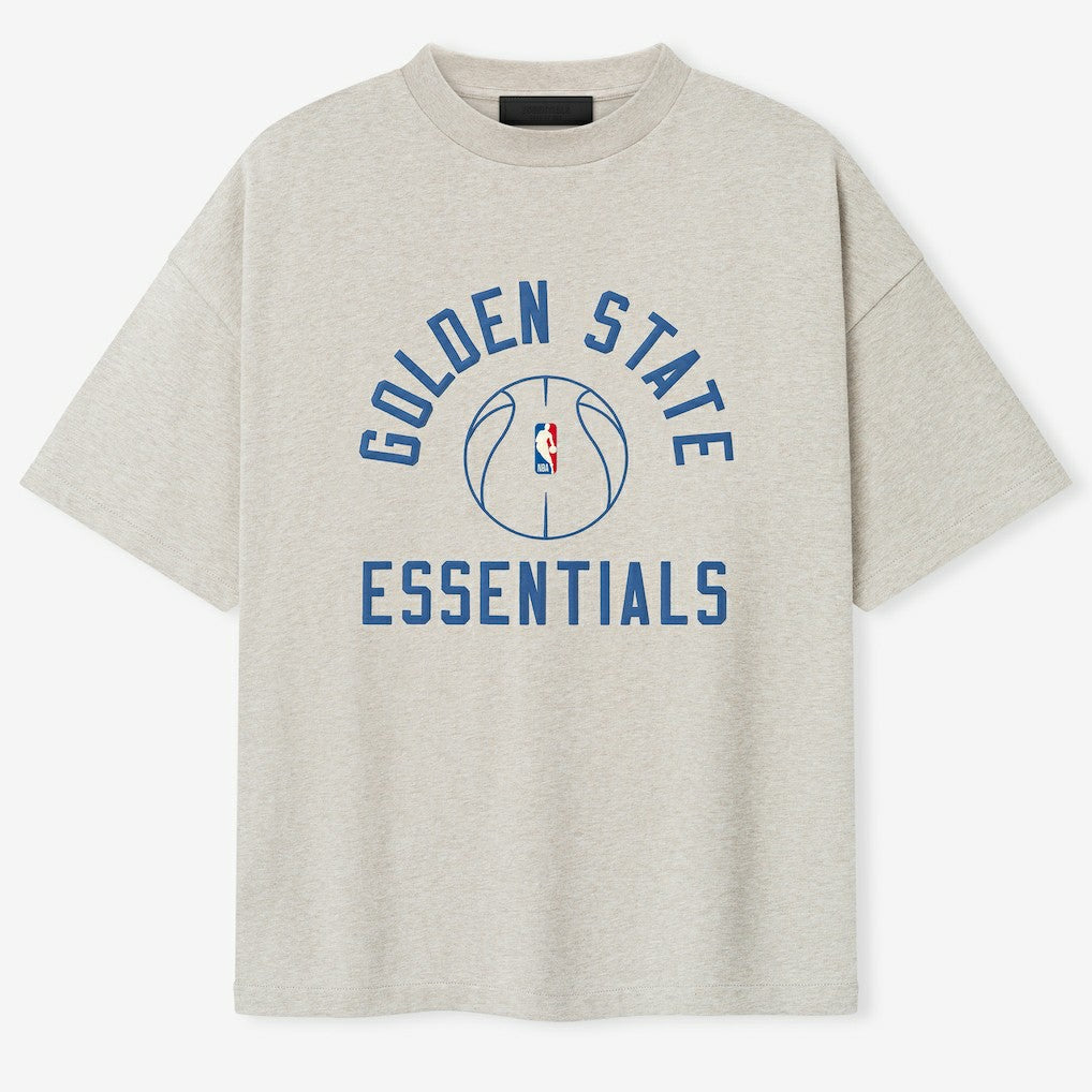 NBA - Golden State Warriors Fear of God x Barkley L. Hendricks Unisex 90's T-Shirt - Heather Gray
