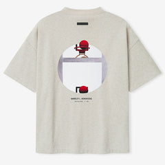 NBA - Golden State Warriors Fear of God x Barkley L. Hendricks Unisex 90's T-Shirt - Heather Gray