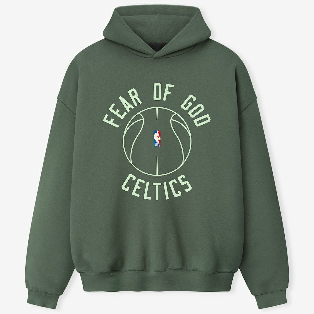 NBA - Boston Celtics Fear of God x Barkley L. Hendricks Unisex 90's Hoodie - Green