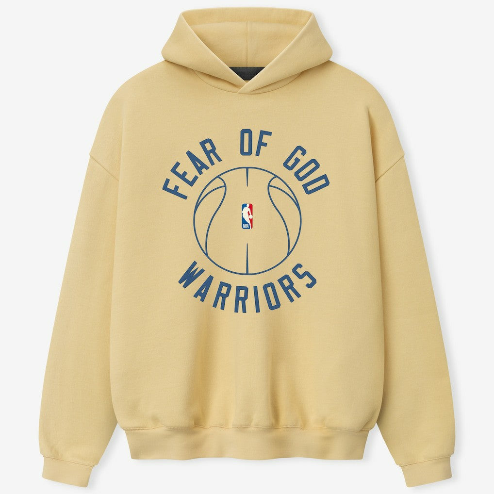 NBA - Golden State Warriors Fear of God x Barkley L. Hendricks Unisex 90's Hoodie - Gold