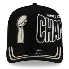 Seattle Seahawks New Era Super Bowl LX Champions Parade A-Frame 9FIFTY Snapback Hat Black - NFL