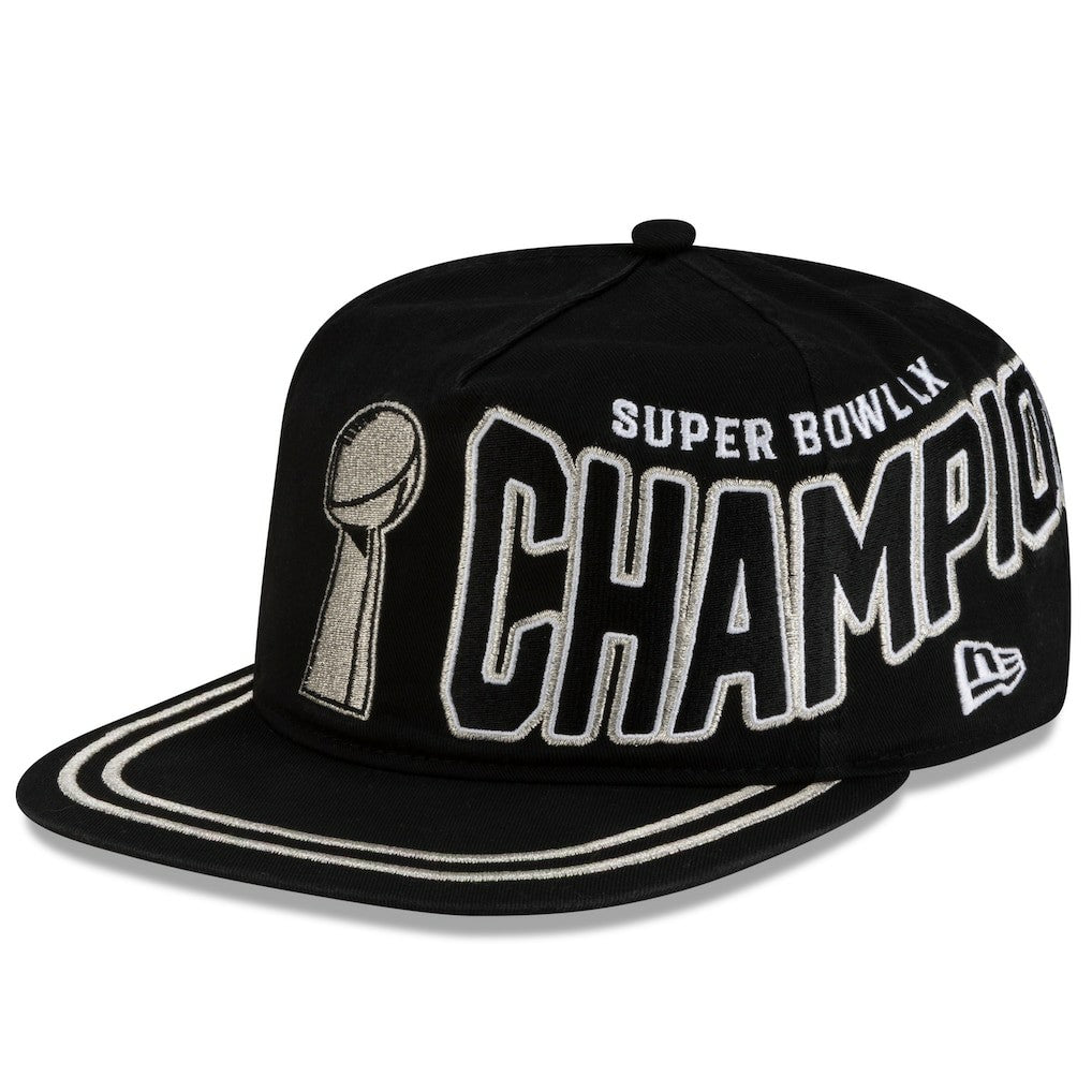 Seattle Seahawks New Era Super Bowl LX Champions Parade 19TWENTY Adjustable Hat Black - NFL