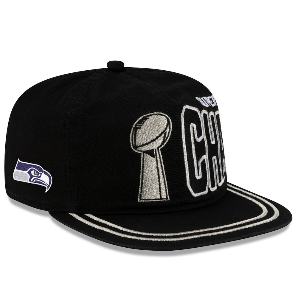 Seattle Seahawks New Era Super Bowl LX Champions Parade 19TWENTY Adjustable Hat Black - NFL