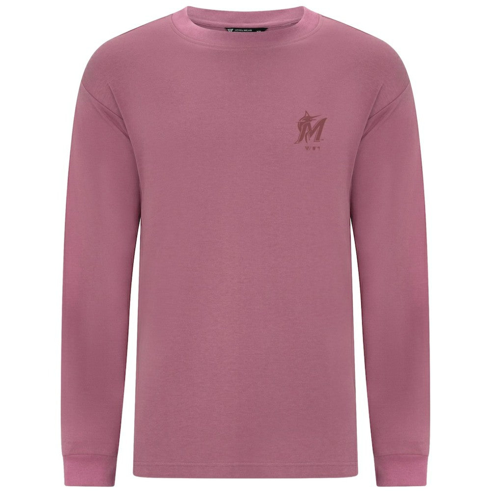 Miami Marlins Levelwear Bridal Rose Luxe Signature Long Sleeve T-Shirt Online