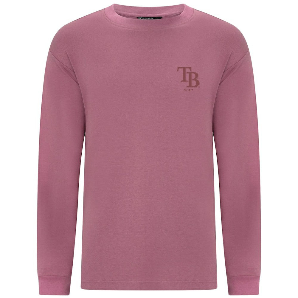 Tampa Bay Rays Levelwear Bridal Rose Luxe Signature Long Sleeve T-Shirt Sale
