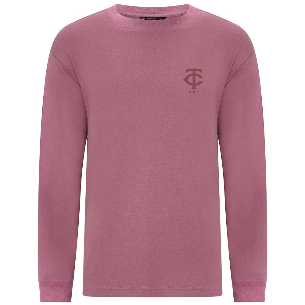 Minnesota Twins Levelwear Bridal Rose Luxe Signature Long Sleeve T-Shirt for sale