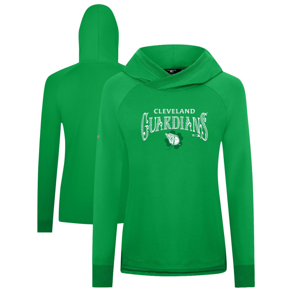 Cleveland Guardians Levelwear Women's St. Patrick's Day Slender Raglan Hoodie Online