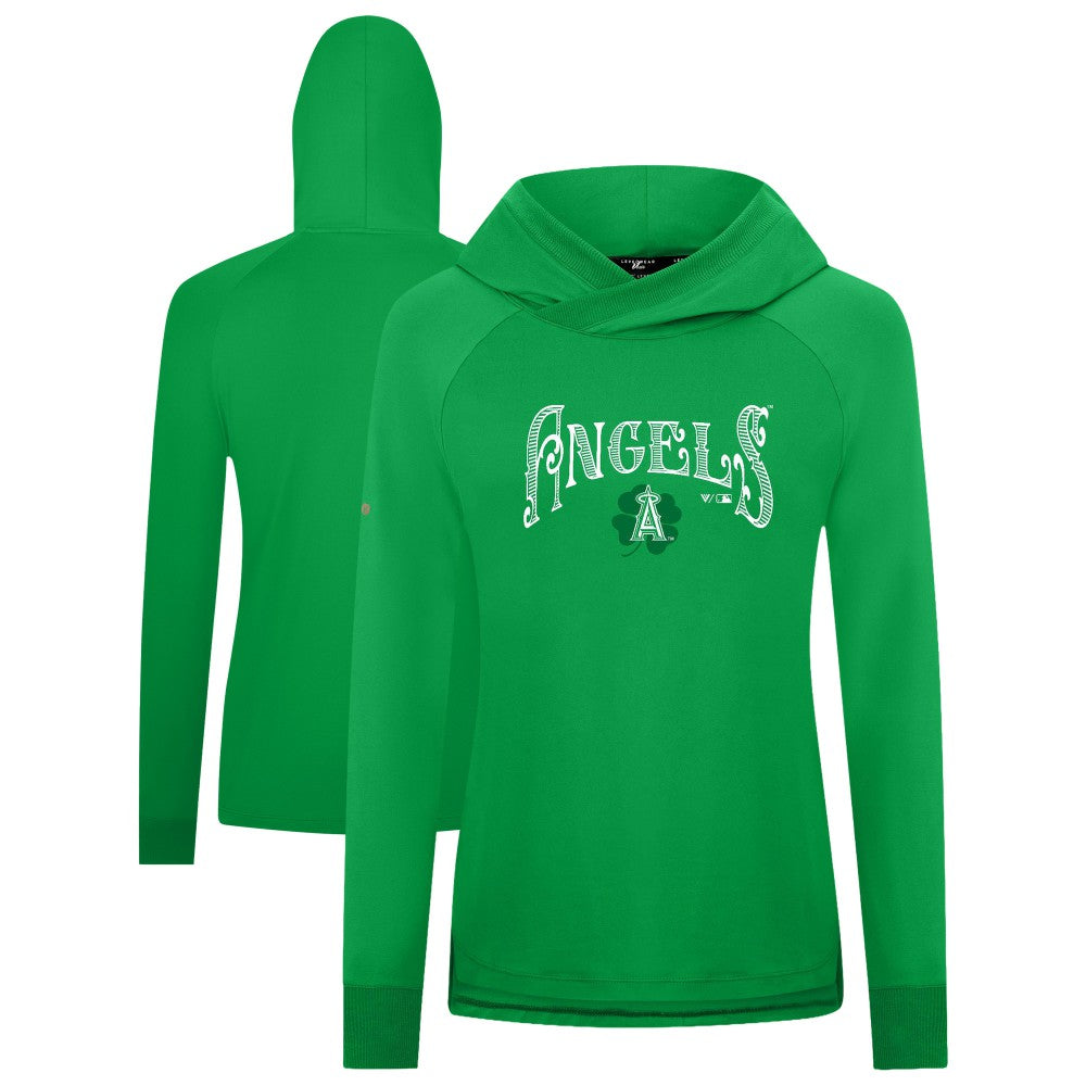 Los Angeles Angels Levelwear Women's St. Patrick's Day Slender Raglan Hoodie Online