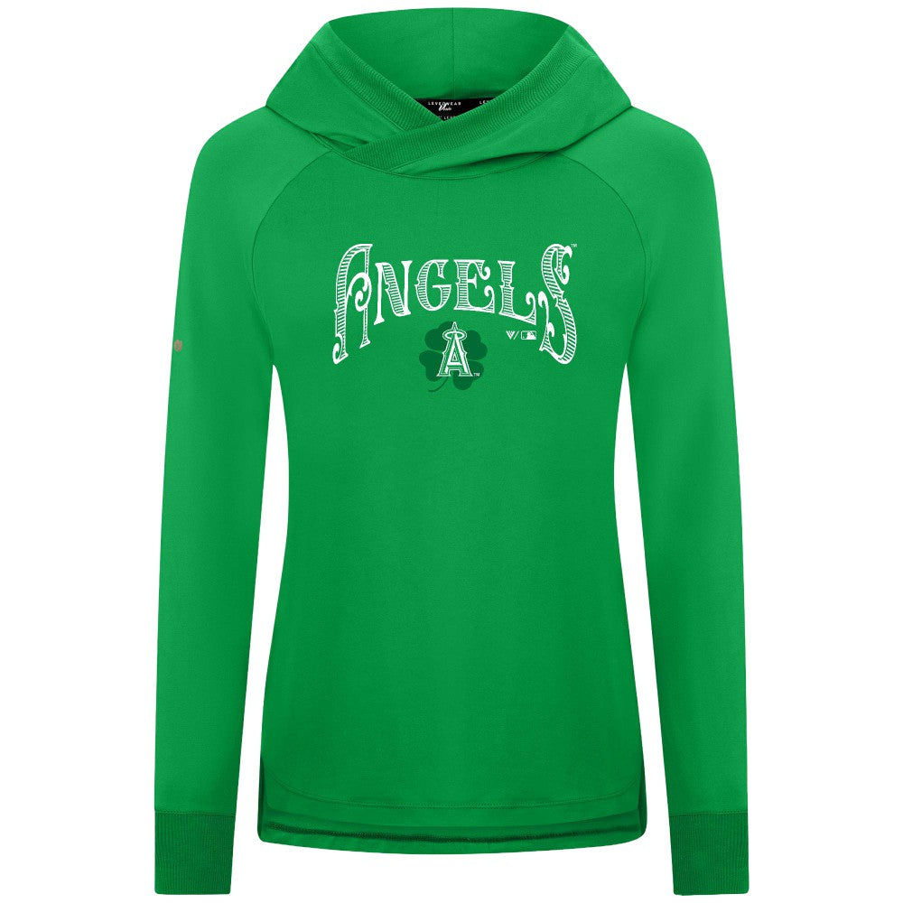 Los Angeles Angels Levelwear Women's St. Patrick's Day Slender Raglan Hoodie Online