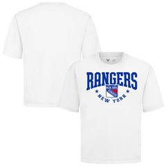 New York Rangers Levelwear Luxe Signature Knit T-Shirt White