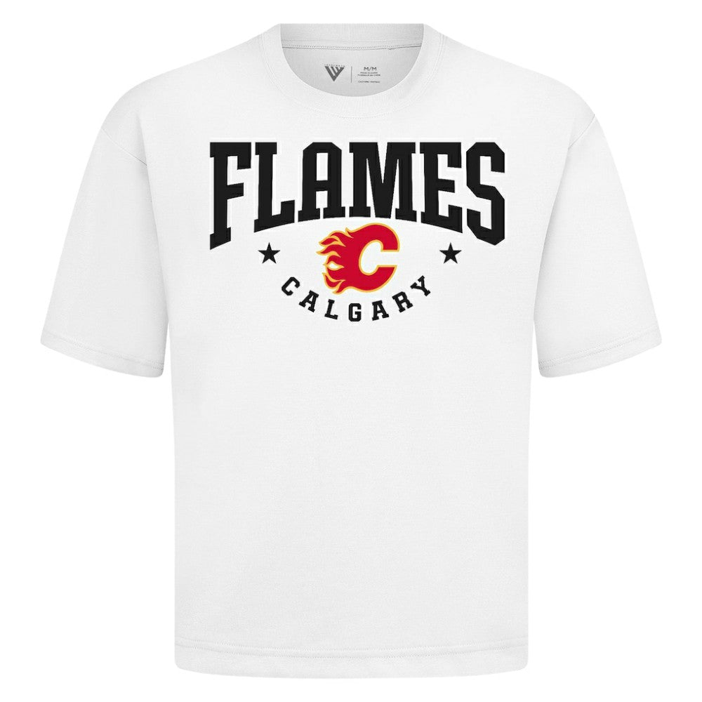 Calgary Flames - Levelwear Luxe Signature Knit T-Shirt White