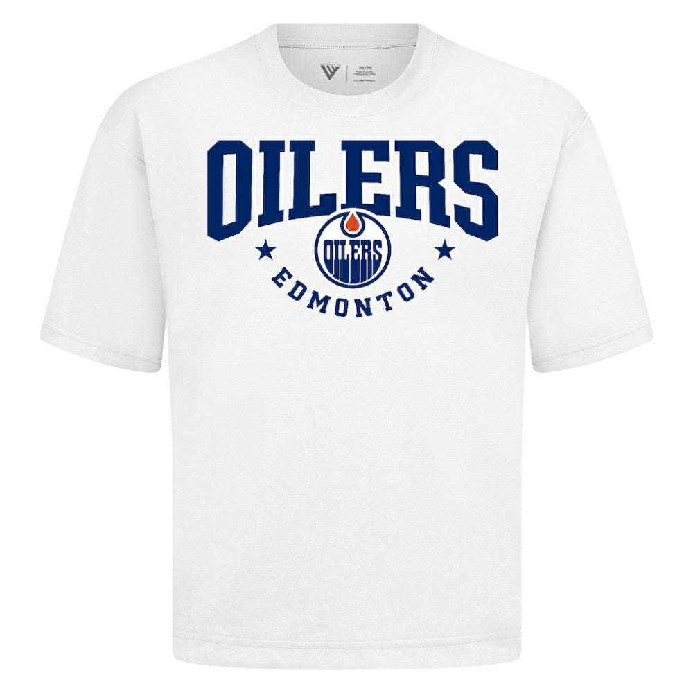 Edmonton Oilers - Levelwear Luxe Signature Knit T-Shirt White