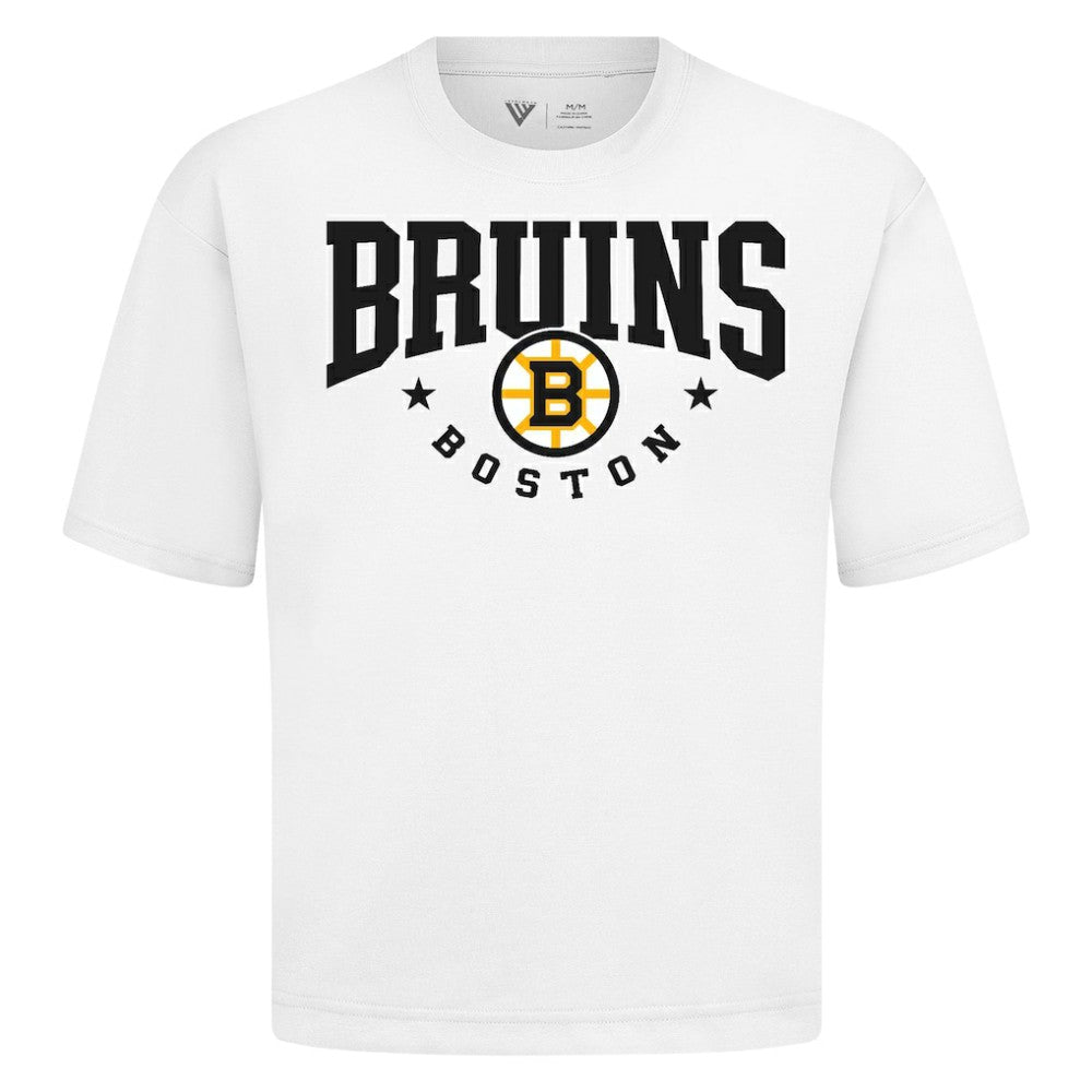 Boston Bruins Levelwear Luxe Signature Knit T-Shirt White