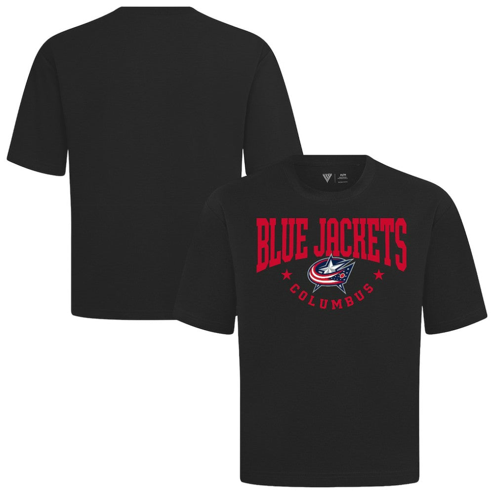 Columbus Blue Jackets - Levelwear Luxe Signature Knit T-Shirt Black