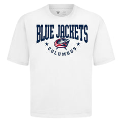 Columbus Blue Jackets - Levelwear Luxe Signature Knit T-Shirt White