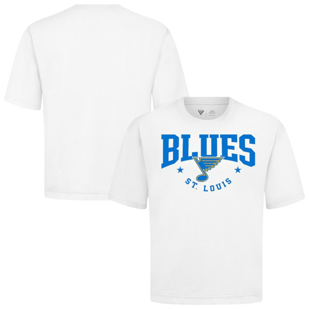St. Louis Blues - Levelwear Luxe Signature Knit T-Shirt White