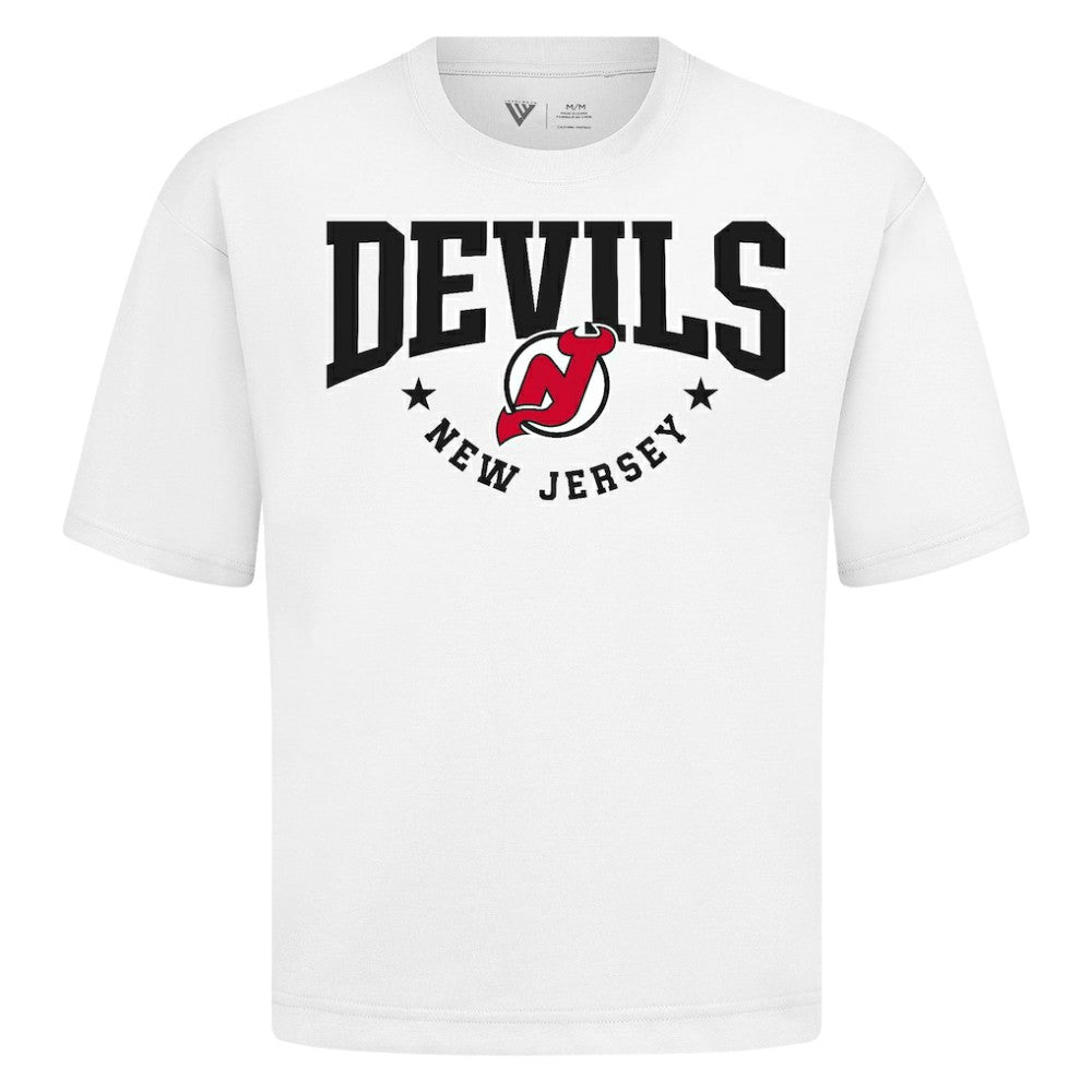 New Jersey Devils - Levelwear Luxe Signature Knit T-Shirt White